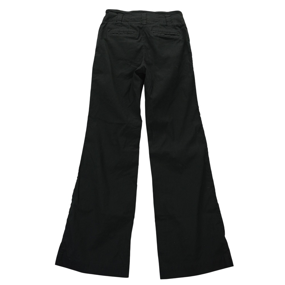 Maeve by Anthropologie Naomi Linen Black Wide Leg Blend Trousers Pants Size 0 - Picture 9 of 9
